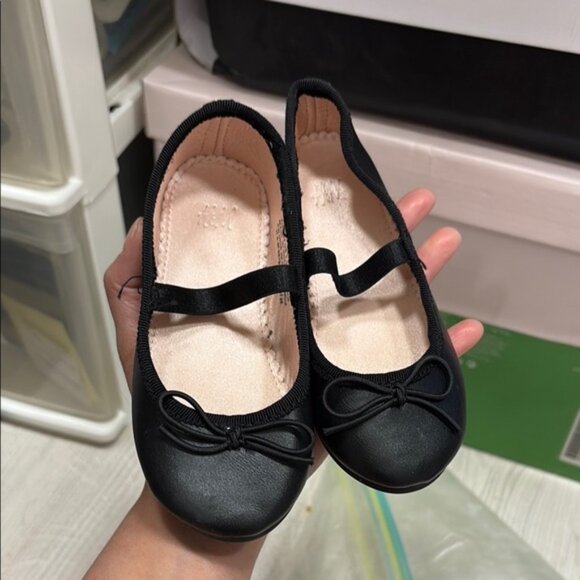 Classic Black Toddler Ballet Flats - Picture 1 of 3